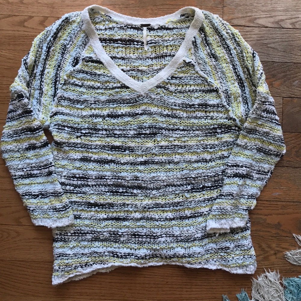 Free People V neck sweater